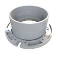 OATEY 43621 4 in. Over 4 in. Closet Flange, PVC, without Test Cap
