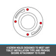 OATEY 43621 4 in. Over 4 in. Closet Flange, PVC, without Test Cap