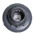 OATEY 72344 4" PVC Adj. Commercial Drain w/ 6" Cast CHR Grate & Round Top