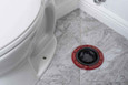 OATEY 43558 3 in. or 4 in. Easy Tap Closet Flange, ABS with metal Ring
