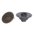 OATEY 72372 2" PVC Adj. Commercial Drain w/ 10" Cast NI Grate & Round Top