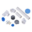 OATEY P7224 Dearborn® Tradtional Full Kit, Schedule 40 - PVC Touch-Toe Stopper with Chrome Finish Trim