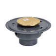 OATEY 74214 4" PVC Adj. Commercial Cleanout w/ 6" Cast BR Cover & Round Top