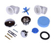 OATEY P7224B Dearborn® Traditional Half Kit, Schedule 40 - PVC Touch-Toe Stopper with Chrome Finish Trim