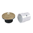OATEY 74157 3" or 4" PVC General Purpose Cleanout w/ 6" NI Cover
