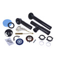 OATEY A9226 Dearborn® Full Kit, Plastic Tubular - Trip-Lever Stopper with Chrome Finish, Black