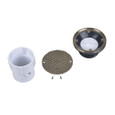 OATEY 74167 3" or 4" PVC General Purpose Cleanout w/ 6" NI Cover & Round Ring