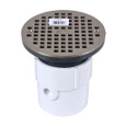 OATEY 72157 3" or 4" PVC General Purpose Drain w/ 6" NI Grate