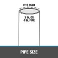 OATEY 74127 3 in. or 4 in. PVC General Purpose Cleanout with 6 in. BR Cover
