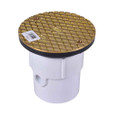 OATEY 74127 3 in. or 4 in. PVC General Purpose Cleanout with 6 in. BR Cover