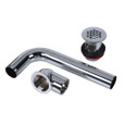 OATEY 760W-1 Dearborn® Semi-Cast Grid Wheelchair Patent Overflow Plug w/ 1-1/4 in. - 17 Ga. Tailpiece