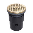 OATEY 82037 3" or 4" ABS General Purpose Drain w/ 5" BR Grate & Round Ring