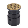 OATEY 82038 4" ABS Pipe Base General Purpose Drain w/ 5" BR Grate & Round Ring