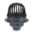 OATEY 78042 2" PVC Roof Drain w/ Cast Iron Dome & Dam Collar