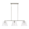 Capital Lighting CAP-846931 Baker Transitional 3-Light-Linear Chandelier