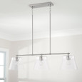 Capital Lighting CAP-846931 Baker Transitional 3-Light-Linear Chandelier