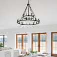 Capital Lighting CAP-4910 Pearson Urban / Industrial 24-Light Chandelier