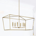 Capital Lighting CAP-837661 Thea Transitional 6-Light-Linear Chandelier