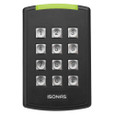Isonas PowerNet IP Reader-Controller, Proximity Card, Single Gang mounting, Backlit keypad, 125kHz