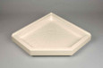 Mustee 3838CBN DURABASE NEO-ANGLE SHOWER FLOOR 38X38 BONE