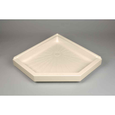 Mustee 3838CBN DURABASE NEO-ANGLE SHOWER FLOOR 38X38 BONE