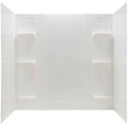 Mustee 56WHT DURAWALL BATHTUB WALL WHITE FITS UP TO 42X72 ALCOVE