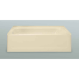 Mustee T6030LBN TOPAZ FIBERGLASS BATHTUB BONE LEFT HAND 30x60