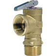 Watts 0556032 3/4 In Lead Free Poppet Type Pressure Relief Valve, 75 psi, Test Lever