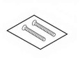 Corbin Russwin 433F77 - ML2000 M & P Escutcheon Screw Pack, 1-3/4" Door
