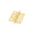 Schaub 1111B Solid Brass Ball Tip Mortise Cabinet Hinges, 2-5/8" Overall