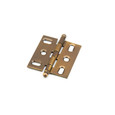 Schaub 1111B Solid Brass Ball Tip Mortise Cabinet Hinges, 2-5/8" Overall