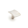 Schaub 171-N Martello Cabinet Knob, 1-1/2" Square Britannium, Rustic Style