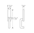 Falcon 918NL 19 Series Escutcheon Control Night Latch Pull Trim with Field Reversible Lever