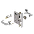 Schlage L9050 - Entrance/Office 17 Lever Mortise Lock - Grade 1 Non-Deadbolt Function Single Cylinder Keyed Lever Lock, Interior Indicator LOCK/UNLOCKED, Outside OCCUPIED/VACANT Indicator