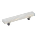 Schaub 211061 4" Fused Glass Rectangular Cabinet Pull with 6” x 1” Overall