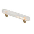 Schaub 211062 3" Fused Glass Oval Cabinet Pull with 4-1/2” x 1” Overall