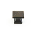 Schaub 215 1-3/8" Northport Square Cabinet Knob