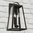 Capital Lighting CAP-943732 Leighton Transitional 3-Light Outdoor Wall-Lantern