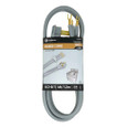 Southwire 90148809 9014SW8809 Range Replacement Cord - 6/2-8/1 50-Amp Flat SRDT 3-Wire 4' with NEMA 10-50 Plug - Gray