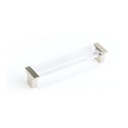 Schaub 316 5-1/16" Center to Center Positano Clear Cabinet Pull