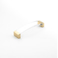 Schaub 320 5-1/16" Center to Center Positano Arch Clear Cabinet Pull