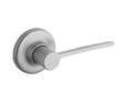 Kwikset 405LRL-RDT Ladera Keyed Entry Lever with 6-Way Adjustable Latch and Round Corner Strike