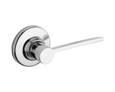 Kwikset 405LRL-RDT Ladera Keyed Entry Lever with 6-Way Adjustable Latch and Round Corner Strike