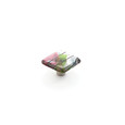 Schaub 34 1-1/2" Square Glass Ice Cabinet Knob