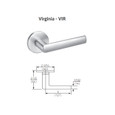 Accentra 8860FL Grade 1 Entrance or Storeroom Mortise Lock, Virginia Lever