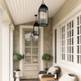 Capital Lighting CAP-946342 Burton Transitional 4-Light Outdoor Hanging-Lantern