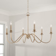 Capital Lighting CAP-AA1029 Weston Transitional 6-Light Chandelier