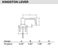 Kwikset 781KNL-SMT-KA-23155-LK Kingston UL Keyed Vestibule Lever, SmartKey, Round Corner Adjustable Latch, Round Corner Full Lip Strike, KA-Keyed Alike to 23155, Less Keys