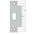 Kwikset 83846 4-7/8" x 1-1/4" ASA Plainlatch and Deadlatch Strike