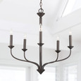 Capital Lighting CAP-9F374A Crete Transitional 5-Light Chandelier